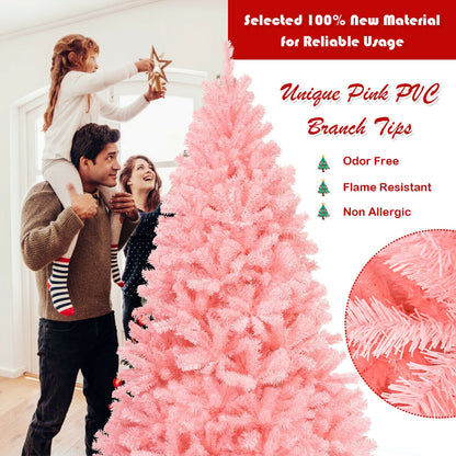 7.5 Feet Artificial Christmas Tree, Fir, Pink Christmas Tree at Gallery Canada