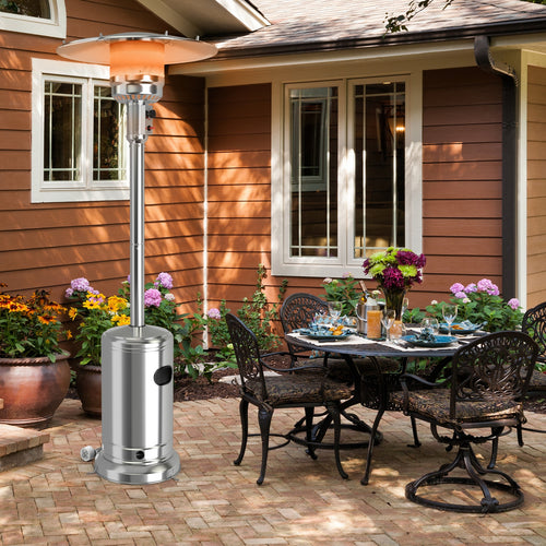 Steel Propane Gas Heater, Silver