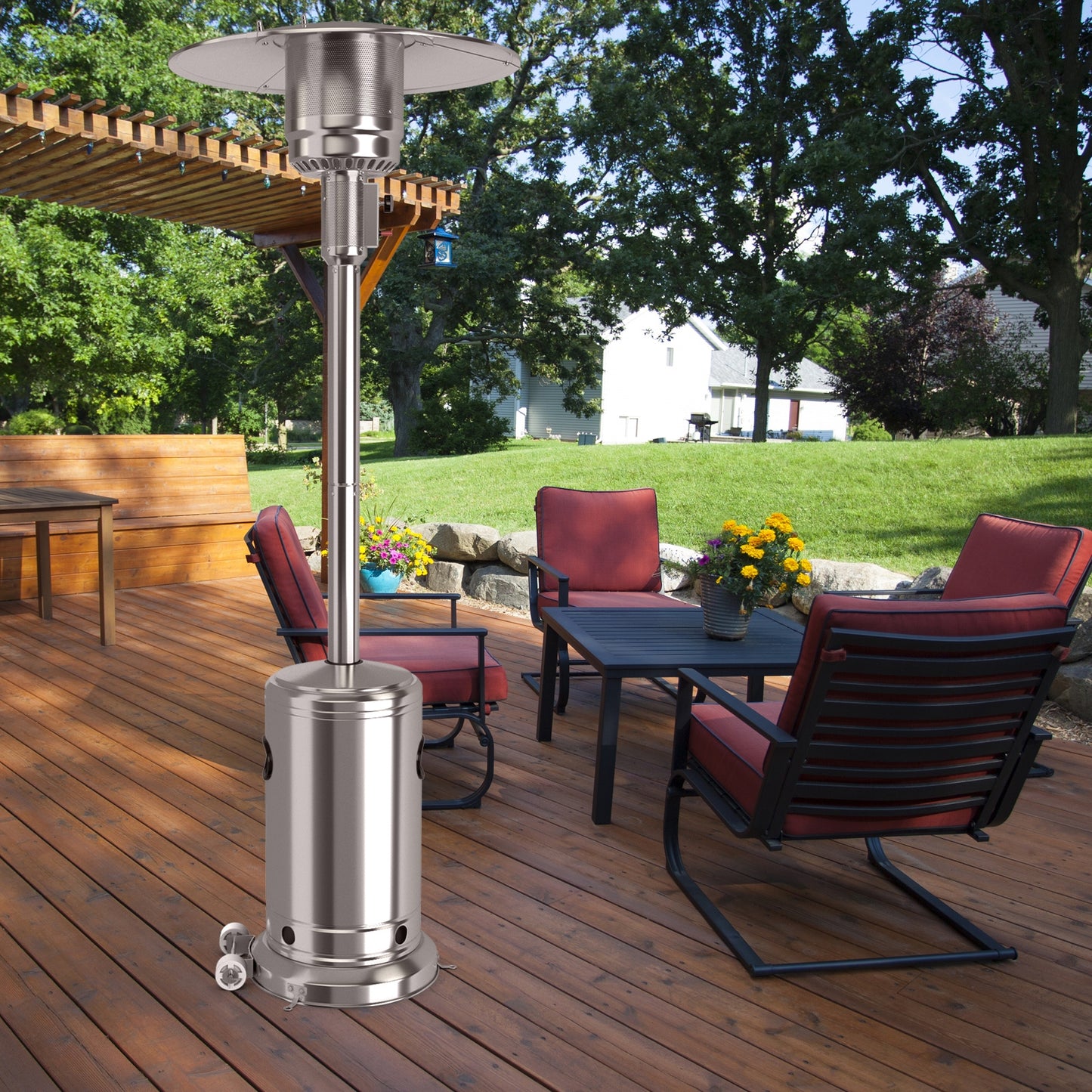 Steel Propane Gas Heater, Silver Patio Heaters at Gallery Canada
