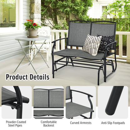 Iron Patio Rocking Chair, Gray Patio Rocking Chairs & Gliders at Gallery Canada