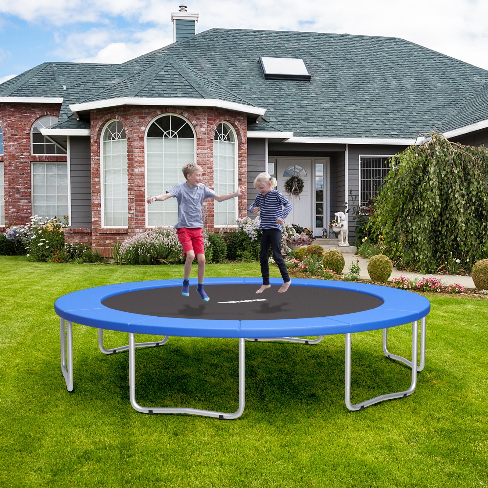 10 Feet Spring Cover Trampoline Replacement Safety Pad, Blue Trampoline Accessories at Gallery Canada