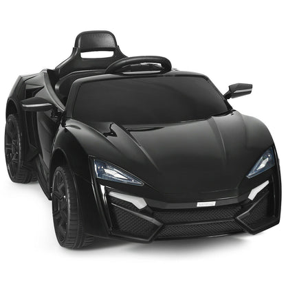12V 2.4G RC Electric Vehicle With Lights, Black Powered Ride On Toys Black at Gallery Canada