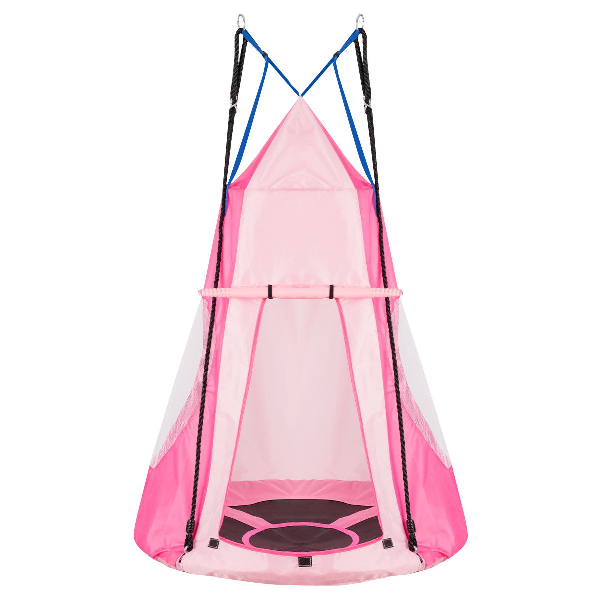 40 Inch Kids Hanging Chair, Detachable Swing Tent Set, Pink Swing & Playsets at Gallery Canada
