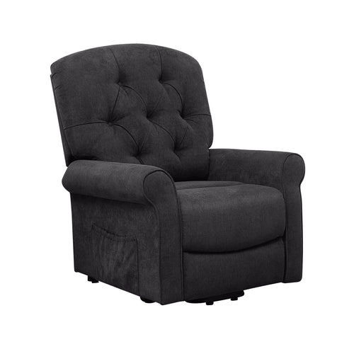 Recliner Chair For Elderly, Side Pocket, Remote Control, Black