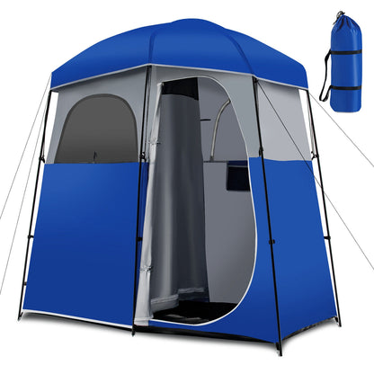 Double Room Camping Toilet Tent, Floor, Portable Storage Bag, Blue Tents at Gallery Canada
