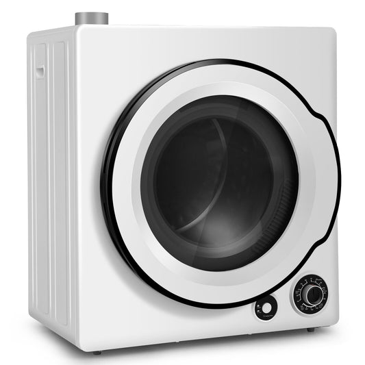 Compact Electric Tumble Laundry Dryer, Stainless Steel Tub, White Dryers White at Gallery Canada