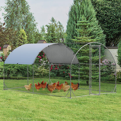 6.2 Feet/12.5 Feet/19 FeetLarge Metal Chicken Coop Outdoor Galvanized Dome Cage with Cover-M, Black Chicken Coops at Gallery Canada