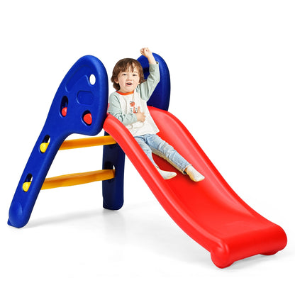 Children Folding Plastic Slide, Red Climbers & Slides Red at Gallery Canada