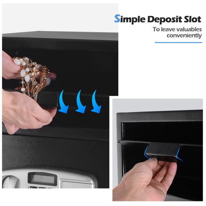 Digital Deposit Safe Box, Front Drop, Black Safe Box at Gallery Canada