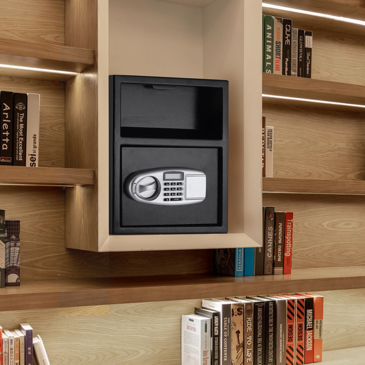 Digital Deposit Safe Box, Front Drop, Black Safe Box at Gallery Canada