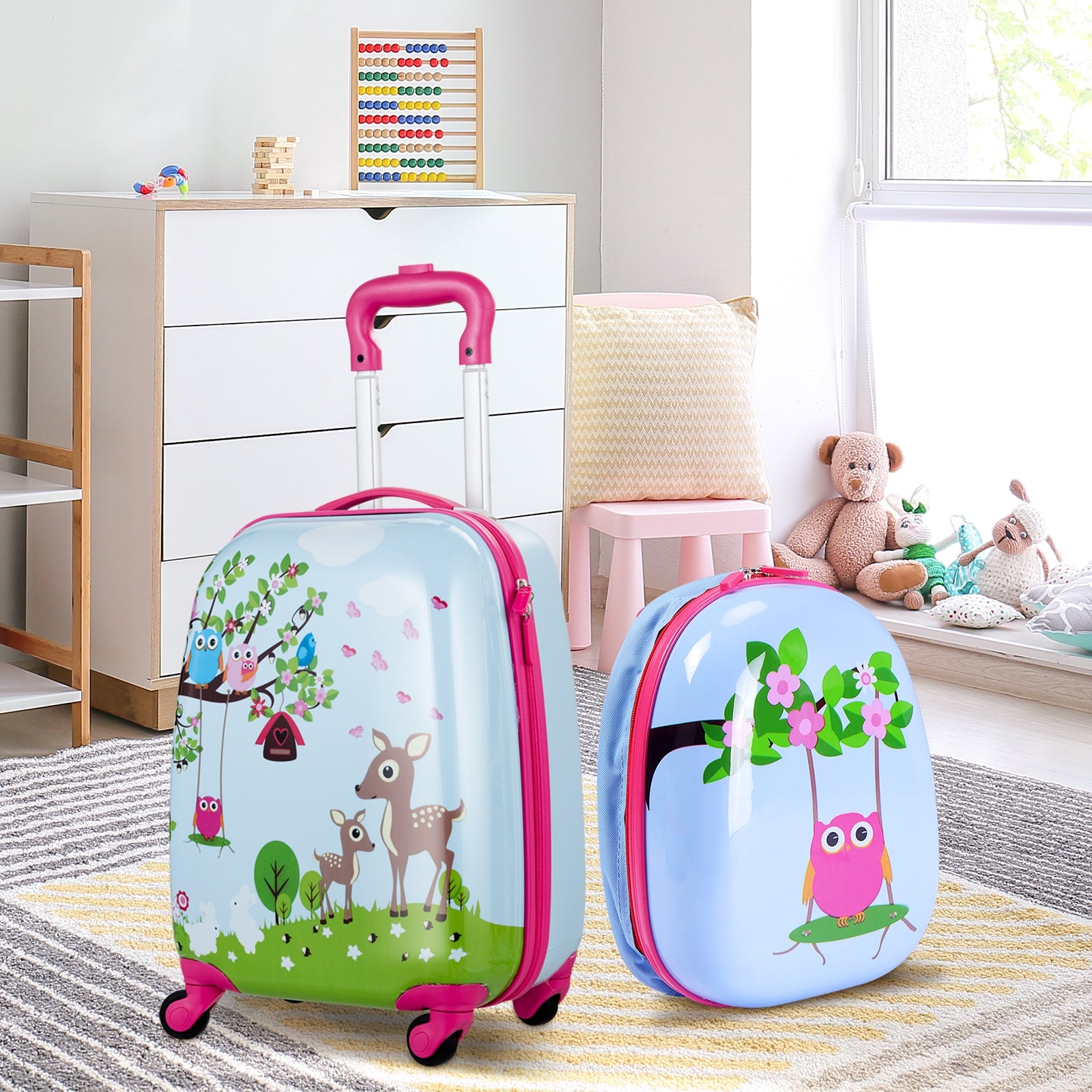 Kids Suitcase Backpack Luggage Set, 2 Pieces, Blue Kids Luggage at Gallery Canada