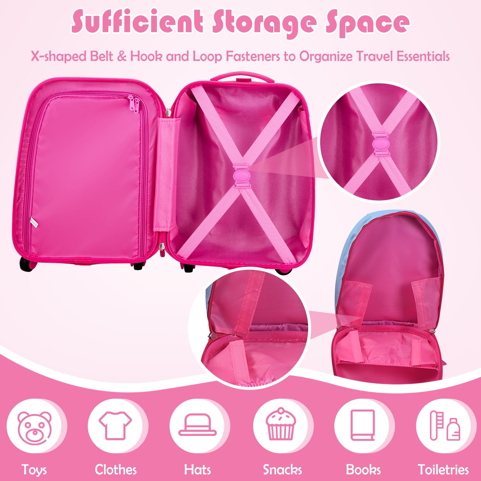 Kids Suitcase Backpack Luggage Set, 2 Pieces, Blue Kids Luggage at Gallery Canada