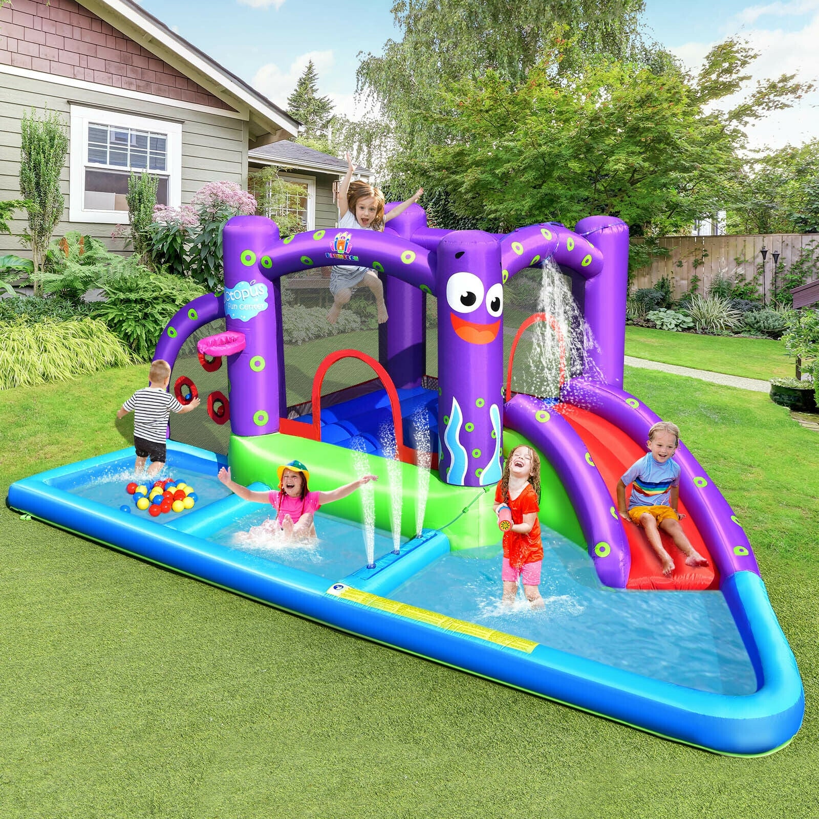 Inflatable Water Slide Castle Bounce House at Gallery Canada