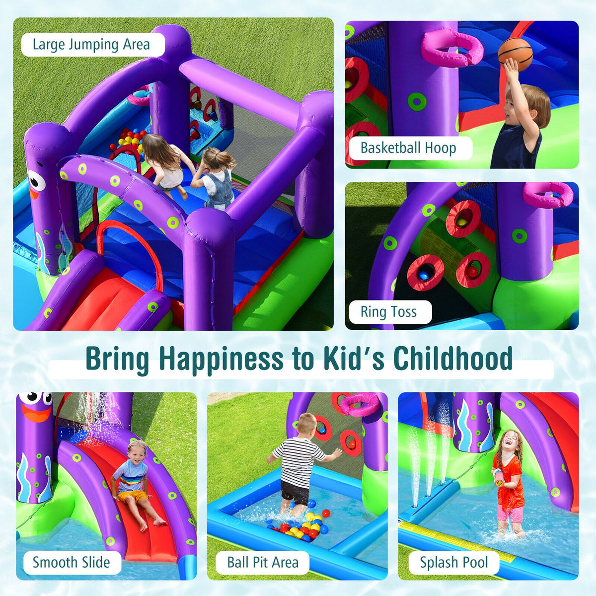 Inflatable Water Slide Castle Bounce House at Gallery Canada