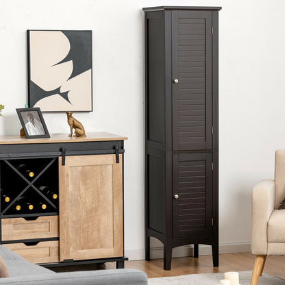 Freestanding Storage Cabinet, Brown Floor Cabinets at Gallery Canada