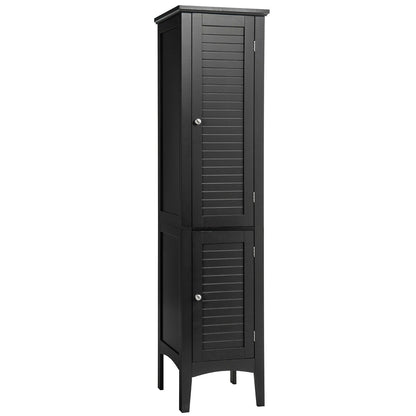 Freestanding Storage Cabinet, Black Floor Cabinets Black at Gallery Canada