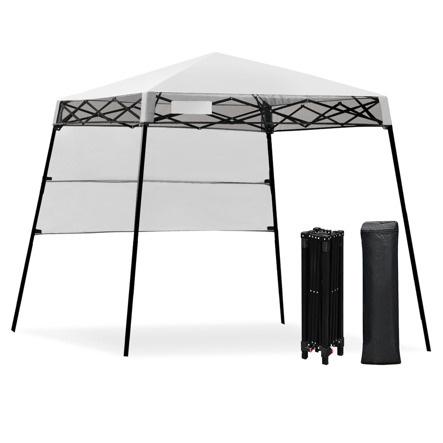 7 x 7 Feet Adjustable Portable Canopy Tent With Backpack, White Canopies at Gallery Canada