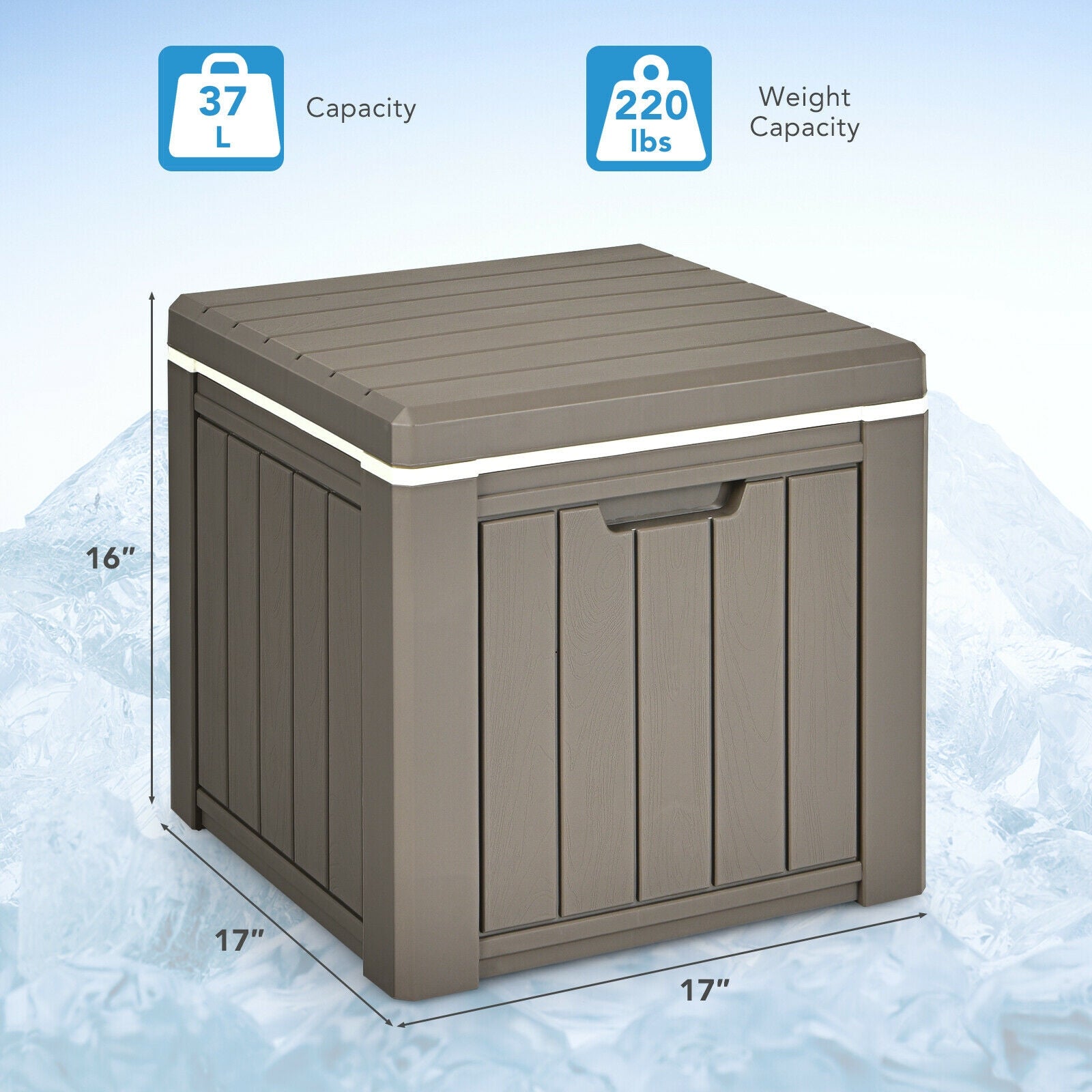 10 Gallon Storage Cooler, For Picnic And Outdoor, Brown Coolers at Gallery Canada