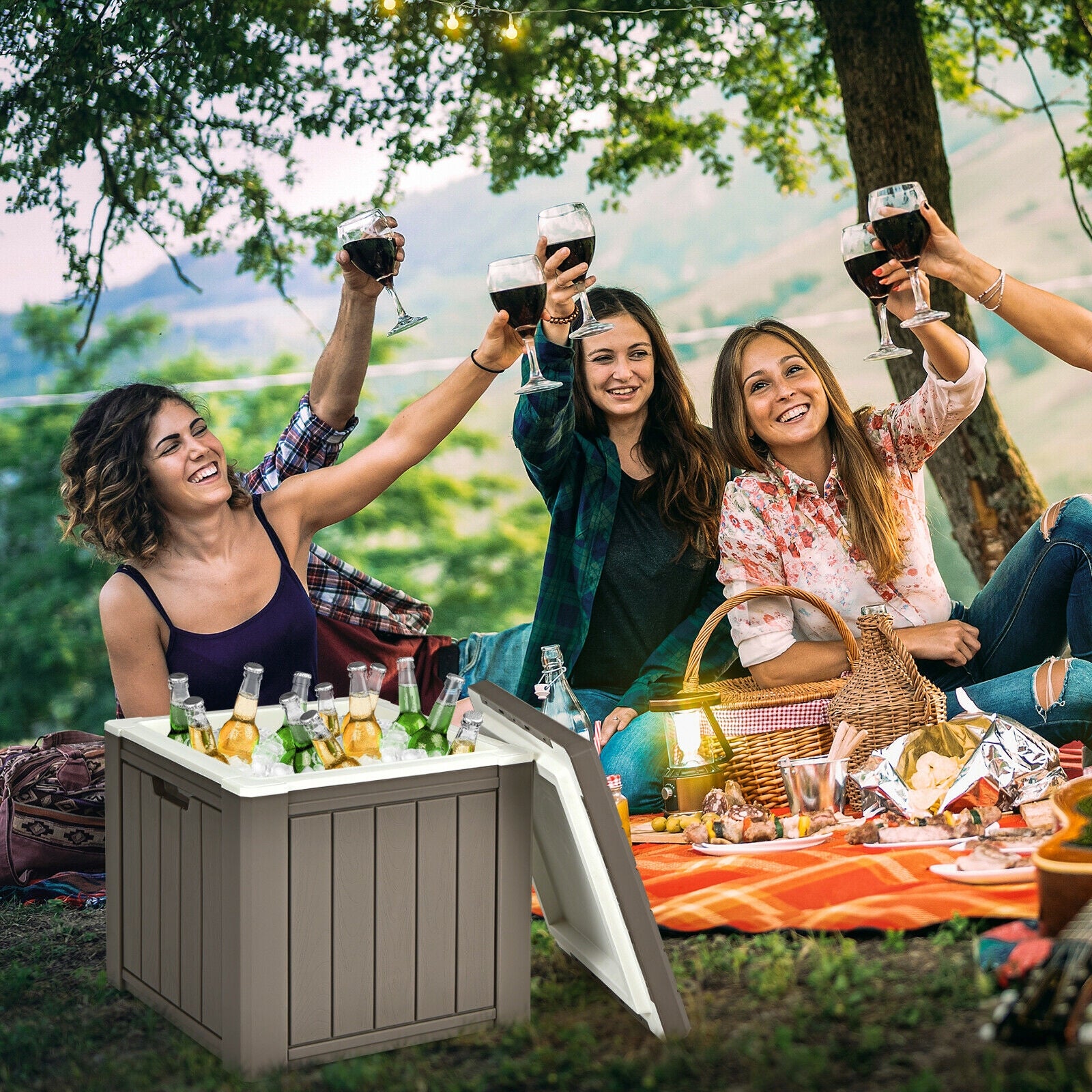 10 Gallon Storage Cooler, For Picnic And Outdoor, Brown Coolers at Gallery Canada