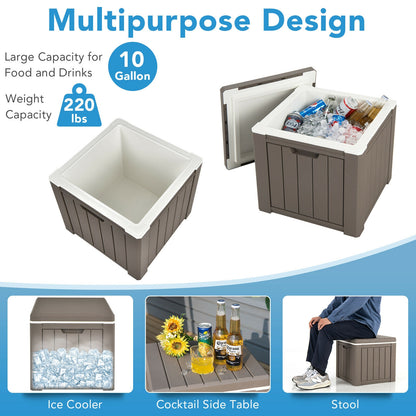 10 Gallon Storage Cooler, For Picnic And Outdoor, Brown Coolers at Gallery Canada