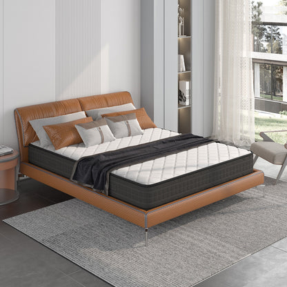 8 Inch Memory Foam Mattress, Medium Firm, Queen Size, White Mattresses at Gallery Canada