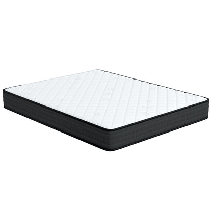 8 Inch Memory Foam Mattress, Medium Firm, Queen Size, White Mattresses White at Gallery Canada