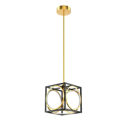 LED Pendant Light, 42 Inches Adjustable Suspender, Golden Ceiling Lights at Gallery Canada