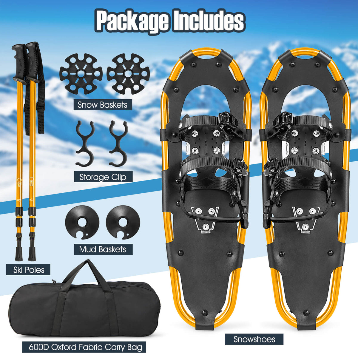 Lightweight Terrain Snowshoes, 25 Inches, Golden Winter Sports & Activities at Gallery Canada