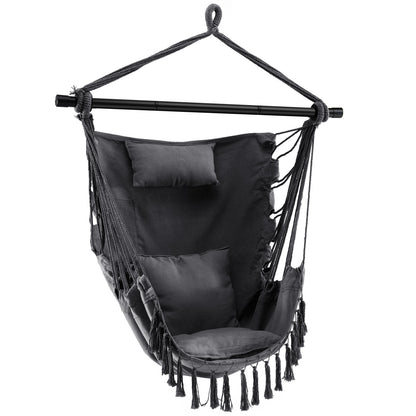 Hanging Rope Swing Chair, Gray Hammocks at Gallery Canada