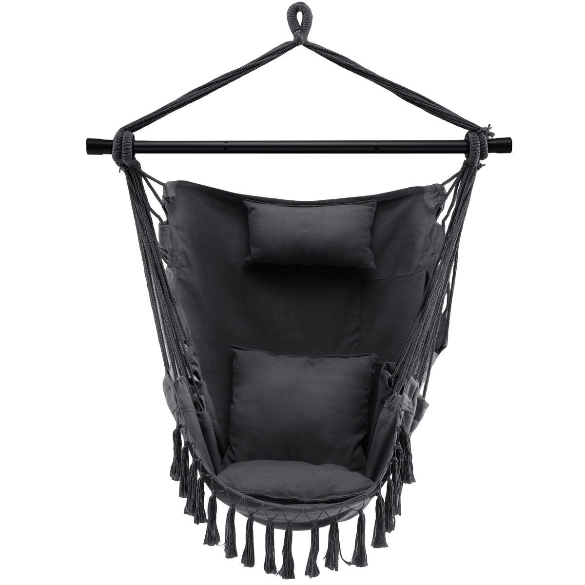 Hanging Rope Swing Chair, Gray Hammocks at Gallery Canada