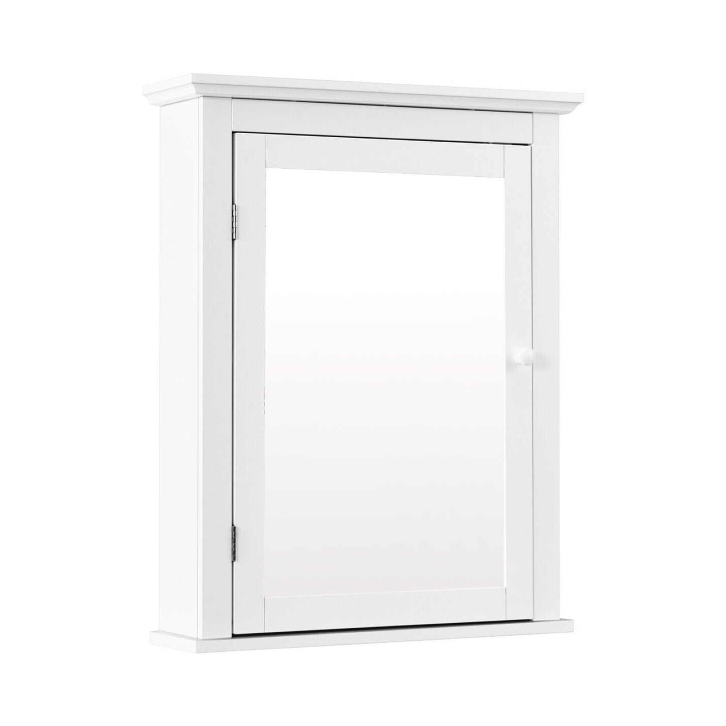 Wall Mounted Bathroom Mirror Cabinet, Adjustable Shelf, White Wall Cabinets at Gallery Canada