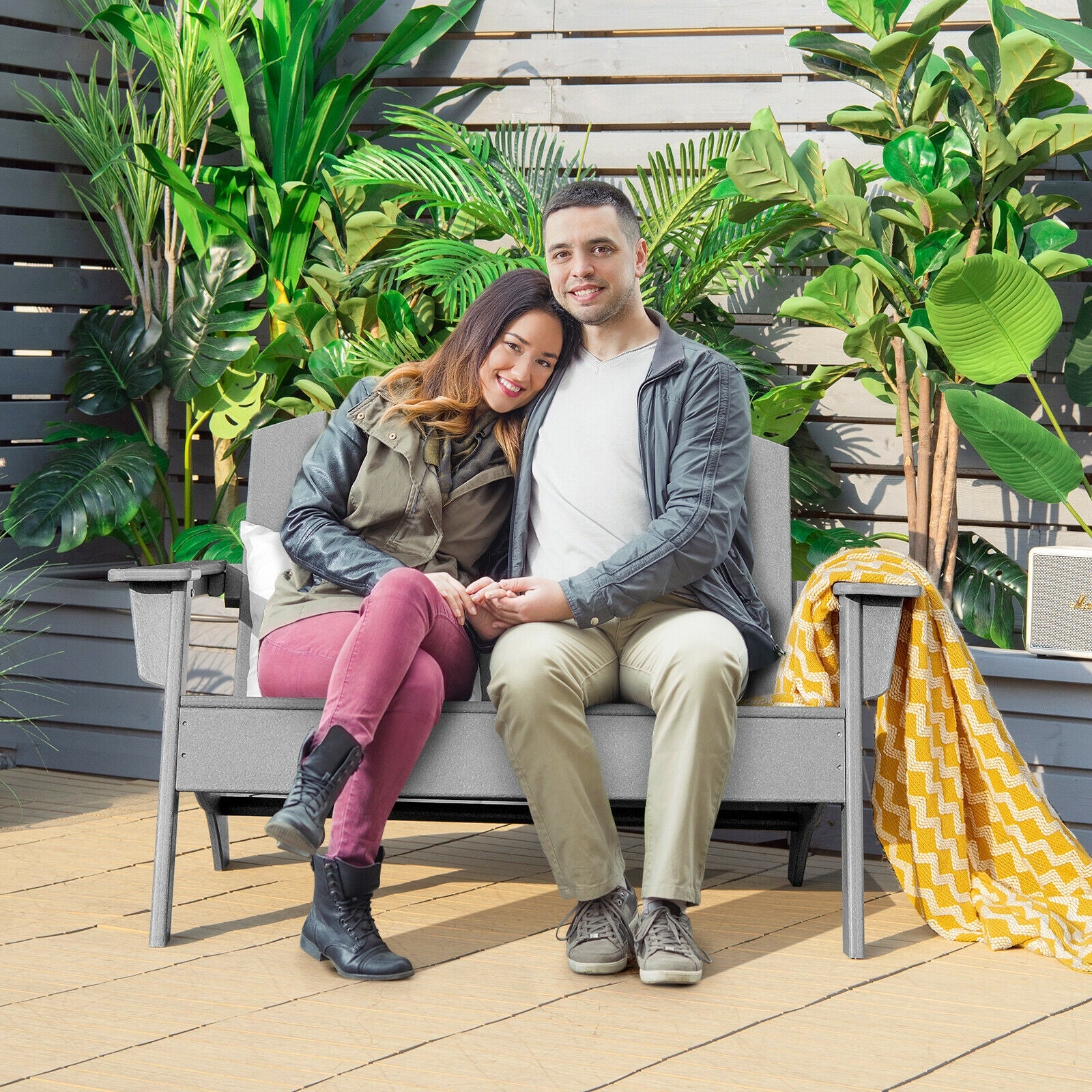 HDPE Patio Adirondack Chair, Gray Adirondack Chairs at Gallery Canada