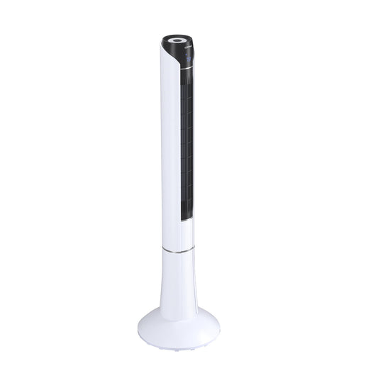 Portable 48 Inches Tower Fan, Remote Control, White Fans White at Gallery Canada