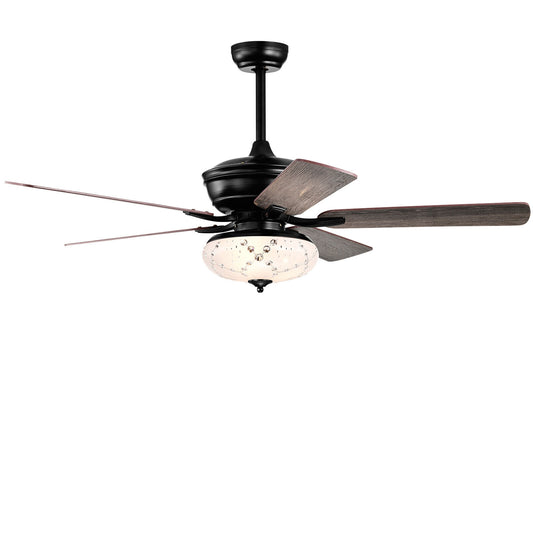 52 Inch Ceiling Fan, 3 Speeds, 5 Reversible Blades, Gray Ceiling Fans Gray at Gallery Canada