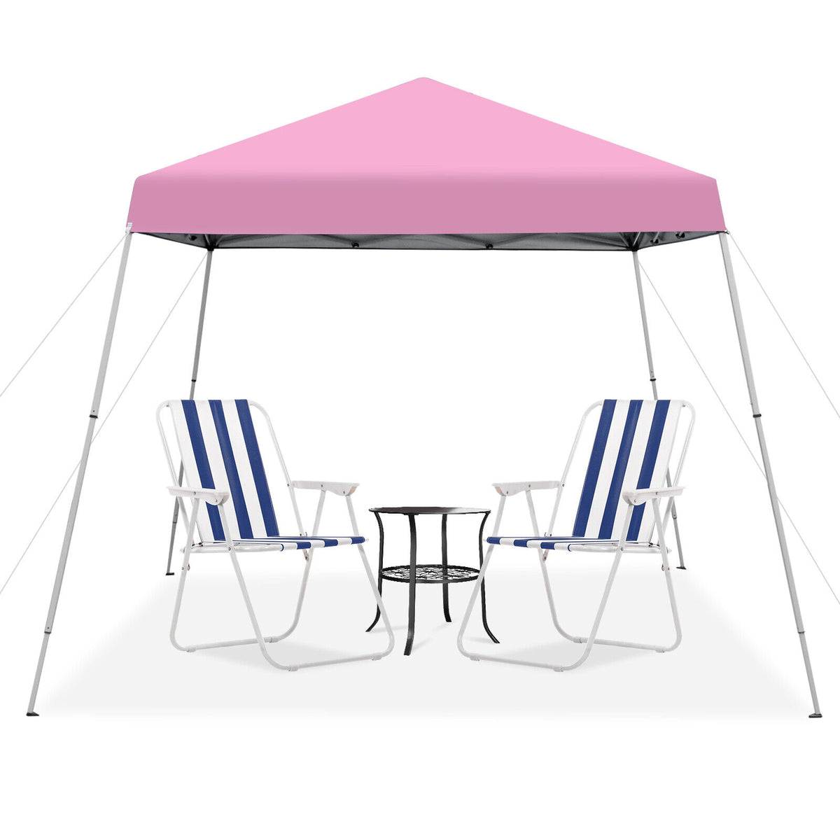 10 x 10 Feet Pop-Up Canopy With Carrying Bag, Pink Canopies at Gallery Canada