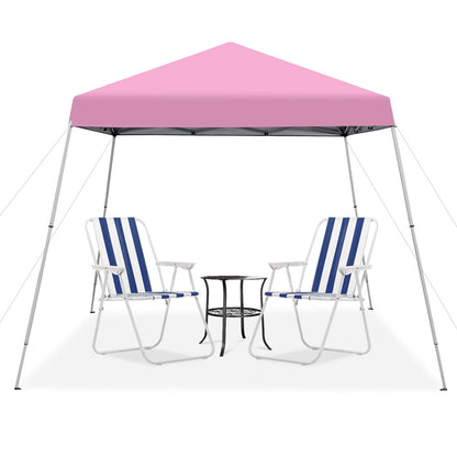 10 x 10 Feet Pop-Up Canopy With Carrying Bag, Pink Canopies at Gallery Canada