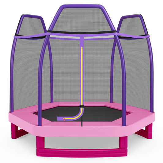 7 Feet Kids Trampoline, Pink Trampolines Pink at Gallery Canada