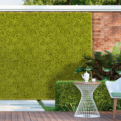 12 Pieces 20 x 20 Inches Artificial Grass Wall Panels, Light Green