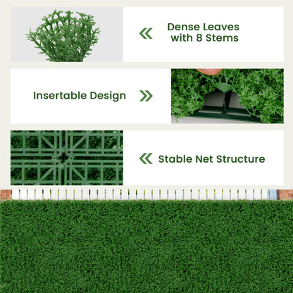 12 Artificial Grass Wall Panels, 20 x 20 Inches, Green Faux Plants at Gallery Canada