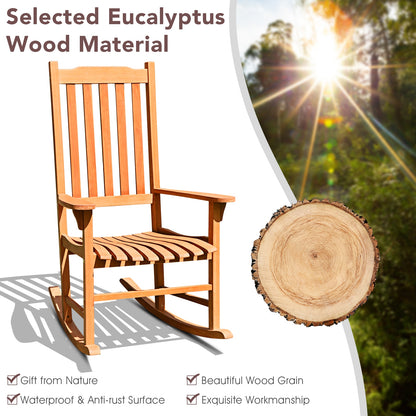 Outdoor Rocking Chair, Single Rocker, Patio Deck, Natural Patio Rocking Chairs & Gliders at Gallery Canada