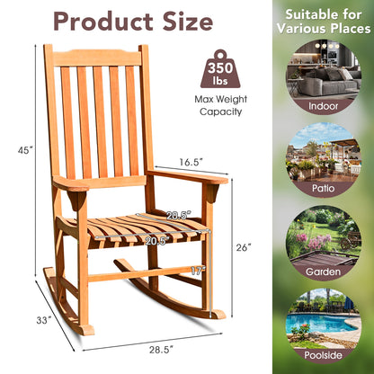 Outdoor Rocking Chair, Single Rocker, Patio Deck, Natural Patio Rocking Chairs & Gliders at Gallery Canada