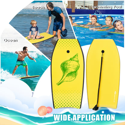 Lightweight Surfing Bodyboard, M, Yellow Surfing at Gallery Canada
