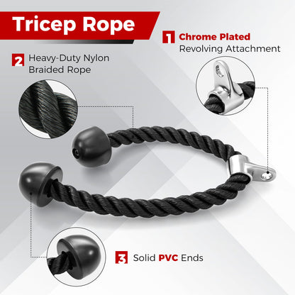 4-Piece Cable Machine Attachment Set For Home Gym Weights Accessories at Gallery Canada