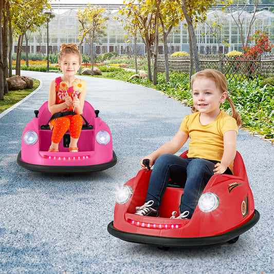 12V Electric Kids Bumper Car, Remote Control, Red Powered Ride On Toys Red at Gallery Canada