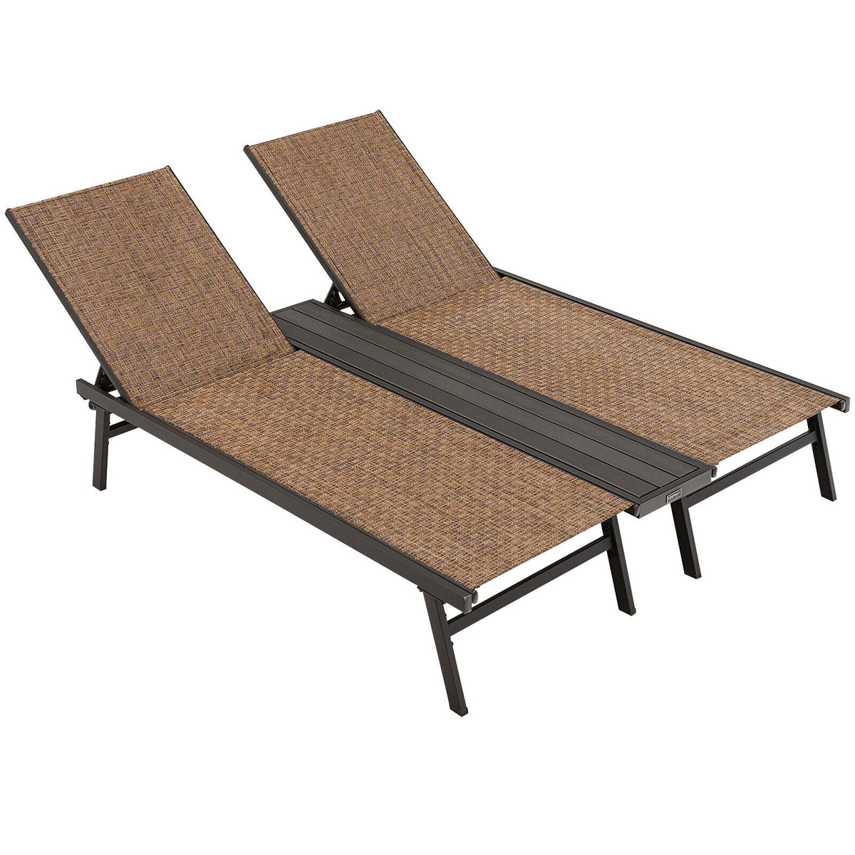 2-Person Patio Chaise Lounge, Brown Outdoor Chaise Lounges at Gallery Canada