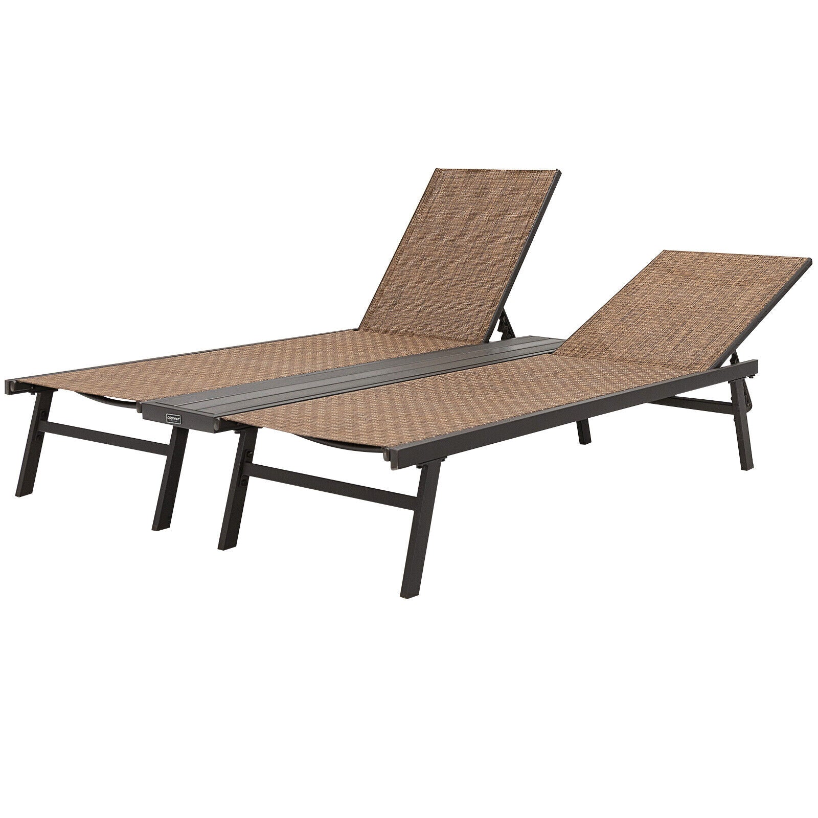 2-Person Patio Chaise Lounge, Brown Outdoor Chaise Lounges at Gallery Canada
