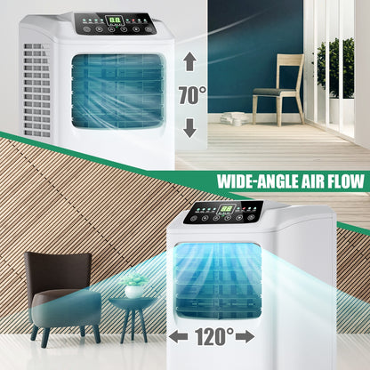 9000 BTU Portable Air Conditioner, Dehumidifier, Remote, Black, White Portable Air Conditioners at Gallery Canada