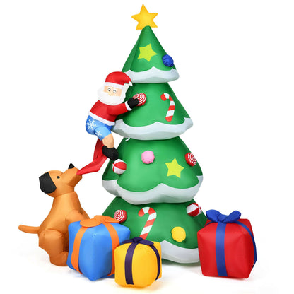 7 Feet Inflatable Christmas Tree, LED Lights, Green Christmas Inflatables at Gallery Canada