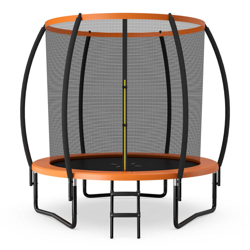 8 Feet ASTM Approved Recreational Trampoline, Orange
