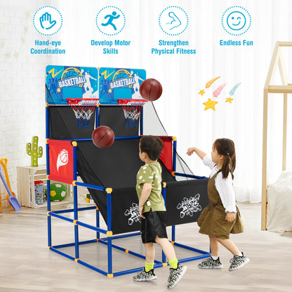 Kids Arcade Basketball Game Set, 4 Basketballs, Ball Pump, Multicolor Toy Sports at Gallery Canada